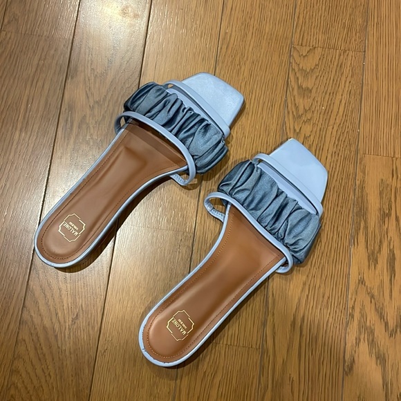 Malone Souliers blue slides Demi flats - Picture 2 of 5